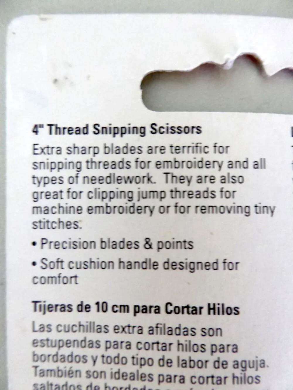 NEW 4” FONS & PORTER THREAD SNIPPING FINE POINT SHARP STAINLESS STEEL SCISSORS